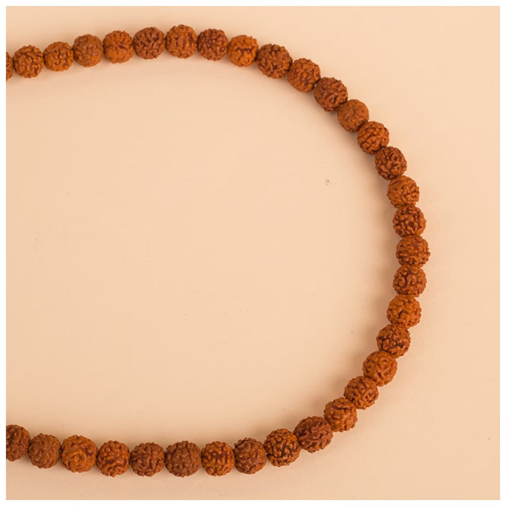 Authentic Isha Panchamukhi (five-faced) Rudraksha Mala. Your cocoon of energy (6 mm)