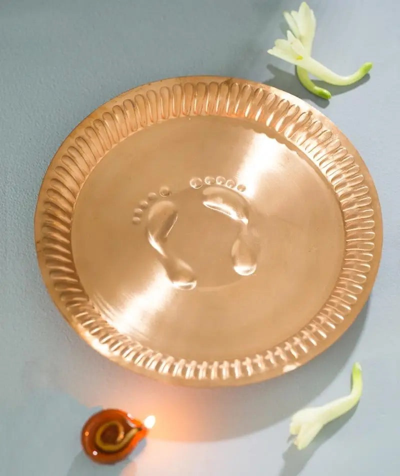 Traditional copper water storage pot/matka (Jeevarasam pot). Pure & high quality copper. Good for health. (10 liters)