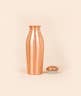 Copper Water Bottle Engraved with Yogeshwaraya Chant, 450 ml