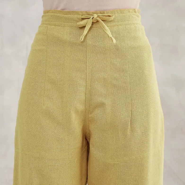 Organic Ladies Draw String Pant Khaki