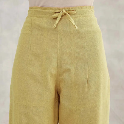 Organic Ladies Draw String Pant Khaki