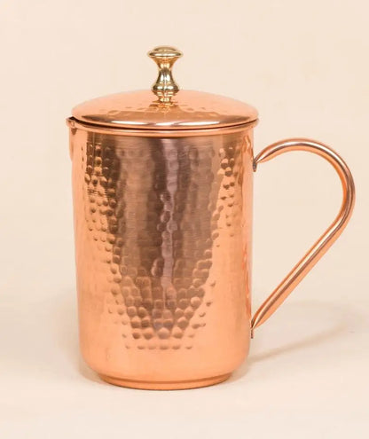 Hammered Copper Water Jug, 1.5 Liters