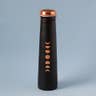 Mystic Moon Copper Bottle- Black. For storing and drinking water. A festive gift for home and office.