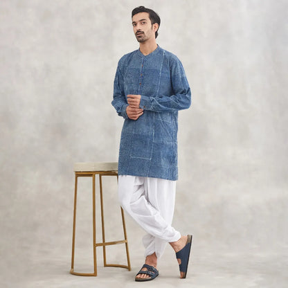Isha’s signature. Ready to wear Unisex Dhoti Pants (White) / Panchakacham. Easy to pull on. Versatile. Comfortable for both casual and formal wear.