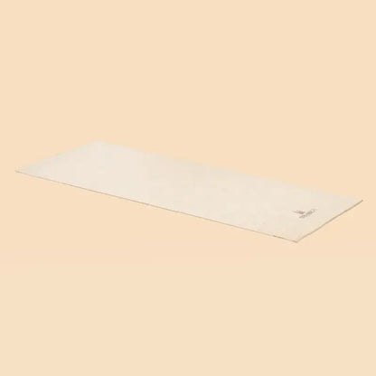 Handwoven organic cotton rug yoga mat. Undyed. Eco-friendly. Washable. GOTS certified.