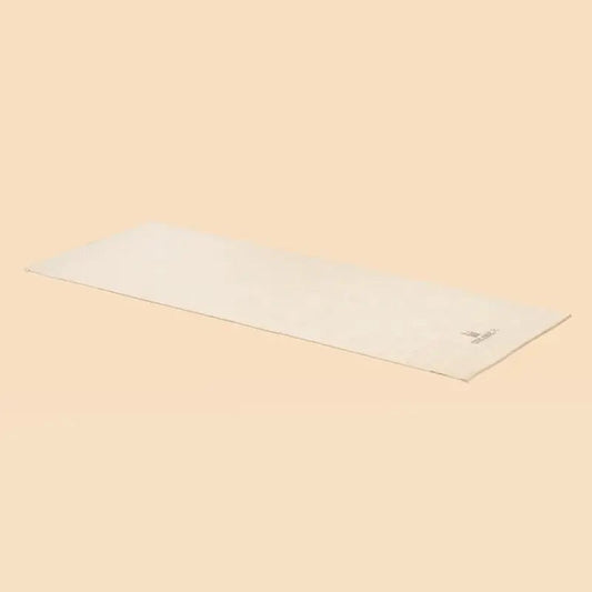 Handwoven organic cotton rug yoga mat. Undyed. Eco-friendly. Washable. GOTS certified.