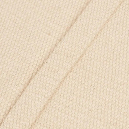 Handwoven organic cotton rug yoga mat. Undyed. Eco-friendly. Washable. GOTS certified.