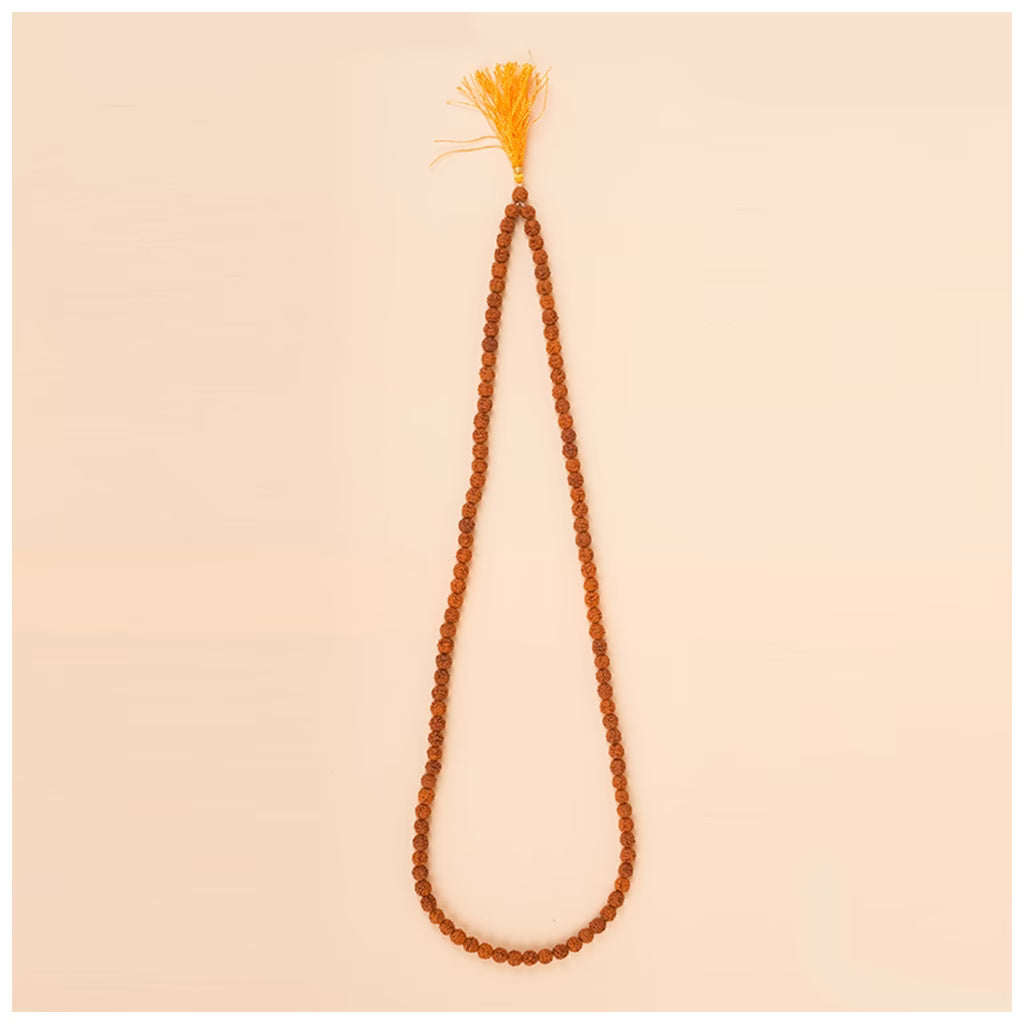 Authentic Isha Panchamukhi (five-faced) Rudraksha Mala. Your cocoon of energy (6 mm)