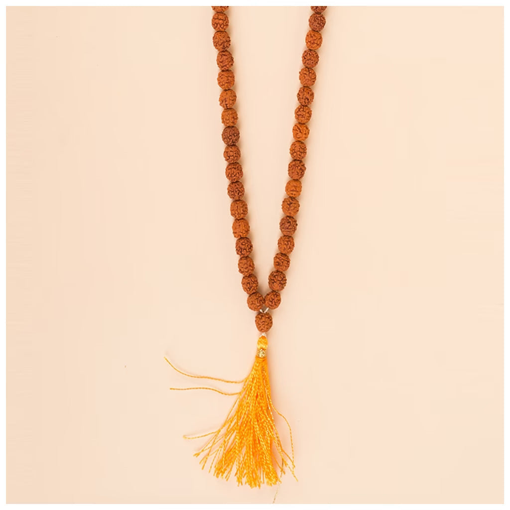 Authentic Isha Panchamukhi (five-faced) Rudraksha Mala. Your cocoon of energy (6 mm)