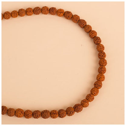 Authentic Isha Panchamukhi (five-faced) Rudraksha Mala. Your cocoon of energy (6 mm)