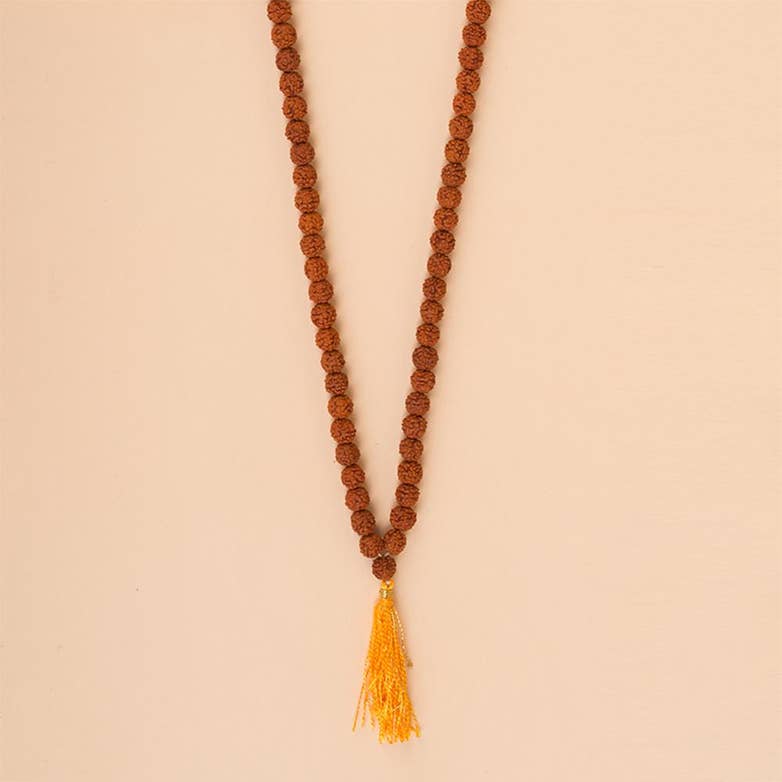 Authentic Isha Panchamukhi (five-faced) Rudraksha Mala. Energized at Dhyanalinga. Your cocoon of energy (7 mm)