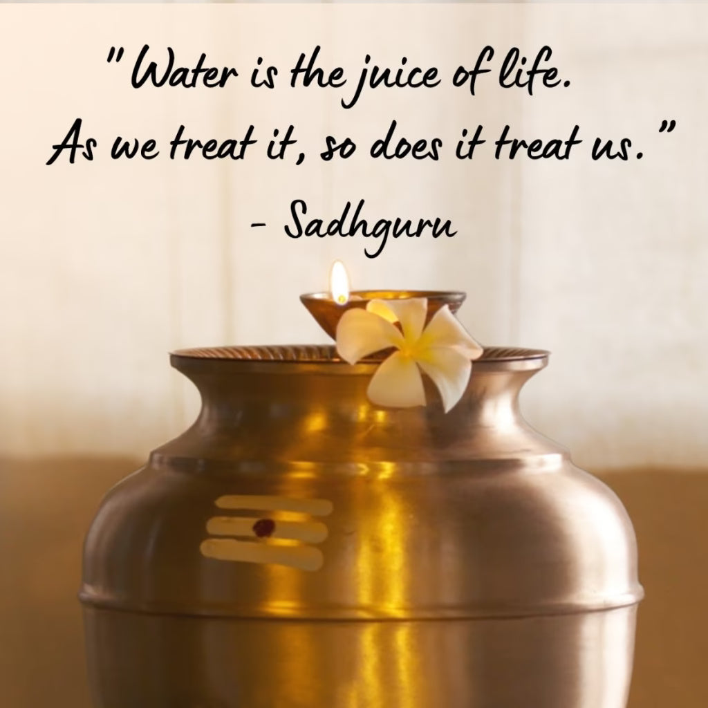 Traditional copper water storage pot/matka (Jeevarasam pot). Pure & high quality copper. Good for health. (10 liters)