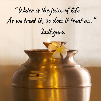 Traditional copper water storage pot/matka (Jeevarasam pot). Pure & high quality copper. Good for health. (10 liters)