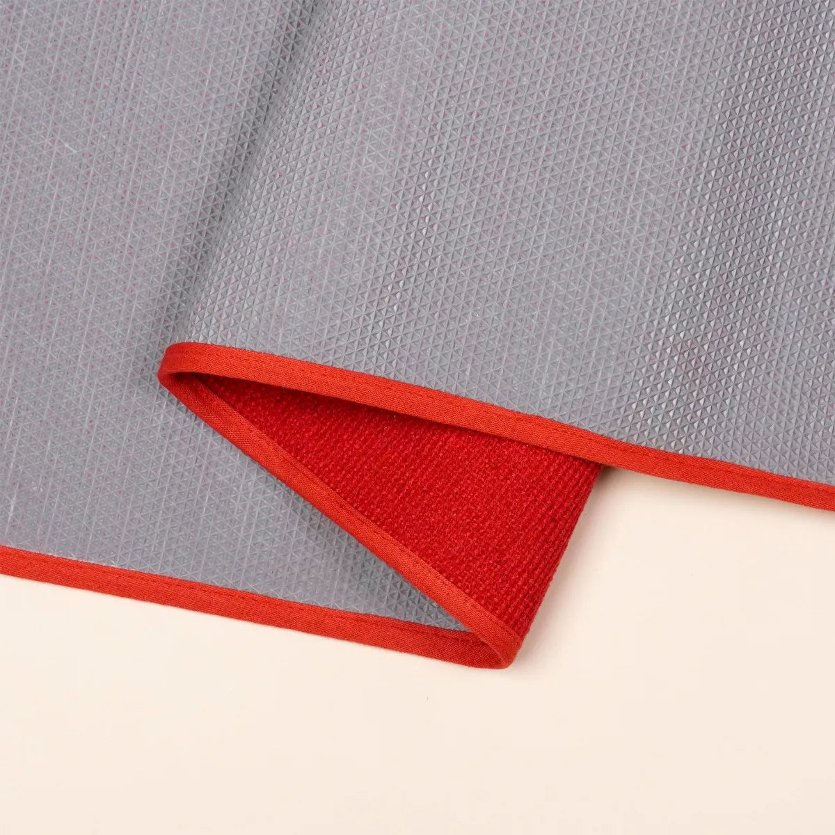 Cotton Rug Yoga Mat Back Rubberized - Red