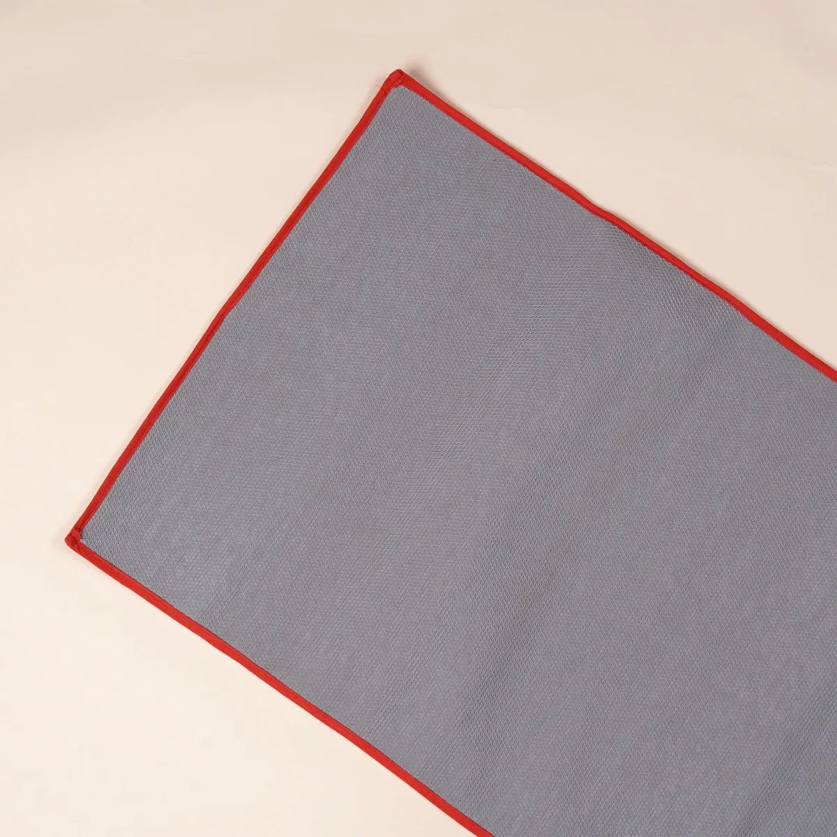 Cotton Rug Yoga Mat Back Rubberized - Red